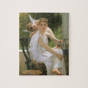 Puzzle Travail interrompu par Bouguereau, Portrait d'ange