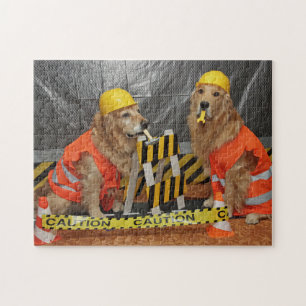 Puzzle Travailleurs de la construction de golden
