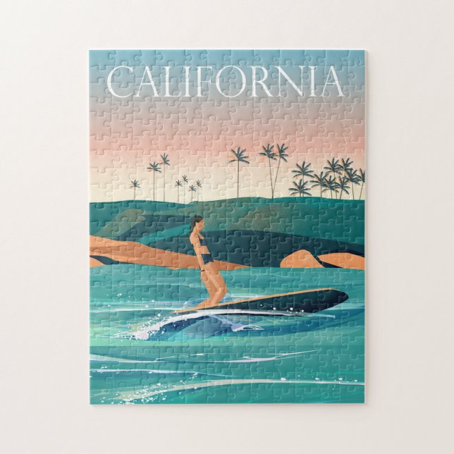 Puzzle Travel Art California Travel (Vertical)