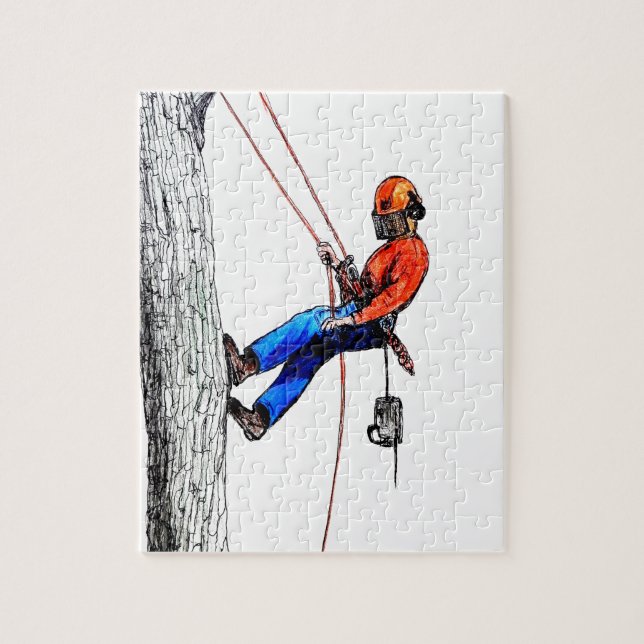 Puzzle Tree Surgeon Arborist Forester (Vertical)