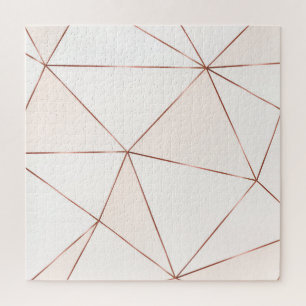 Puzzle Triangles en cuivre, métallique, parties scintilla