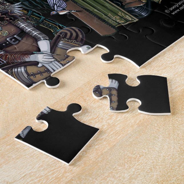 Puzzle tribal gothique de fées de Myka Jelina (Côté)