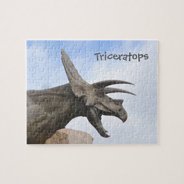 Puzzle Tricératops Dinosaur (Horizontal)