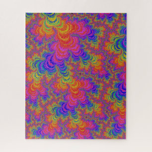 Puzzle Tripant Funky Gras Vibrant Arc-en-ciel Abstrait Fr