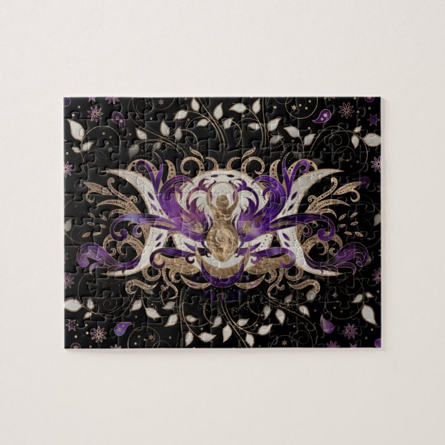 Puzzle Triple Lune - Triple Déesse Amethyst Lune (Horizontal)
