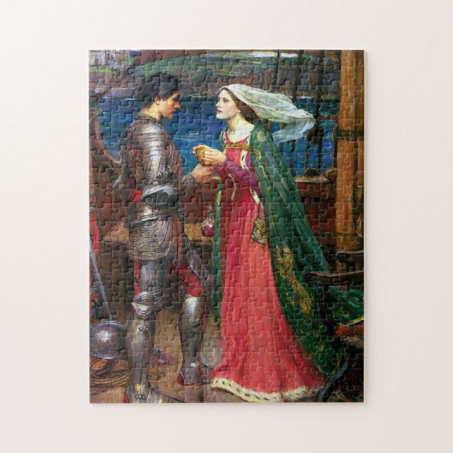 Puzzle Tristan and Isolde, c. 1916 by John Waterhouse (Vertical)