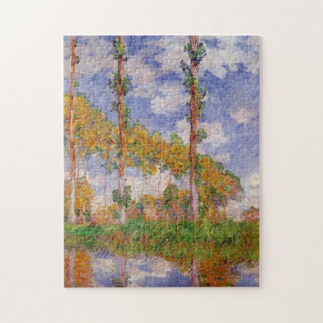 Puzzle Trois arbres Monet été Art (Vertical)