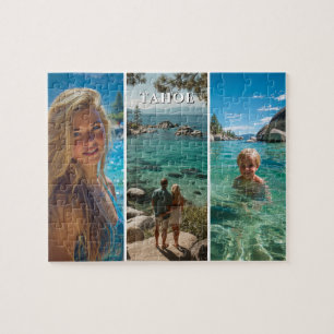 Puzzle Trois bandes verticales photo boho 8x10