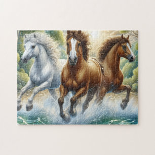 Puzzle Trois Chevaux Sauvages