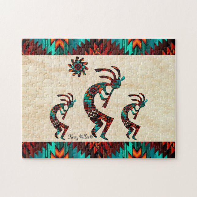 Puzzle Trois Kokopelli Sud-Ouest (Horizontal)