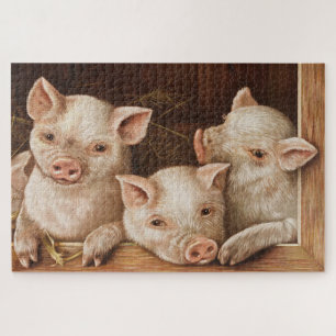 Puzzle Trois piglets cuts from The Prize Piggies