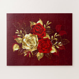 Puzzle Trois roses de joaillerie