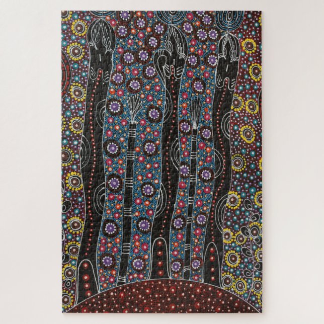 Puzzle Trois soeurs rêvent par Cindy Wallace (Vertical)