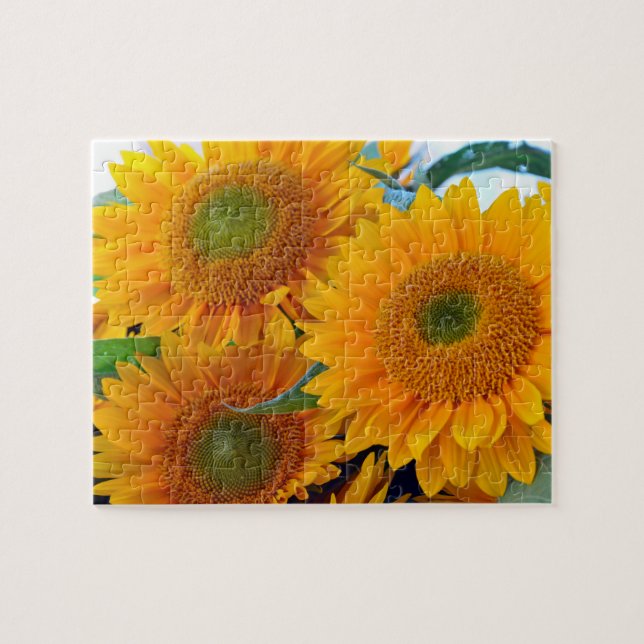 Puzzle Trois tournesols (Horizontal)