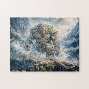 Puzzle Troll de Fantasy Dynamique dans un Paysage Atmosph