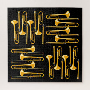 Puzzle Trombone Crosshatch