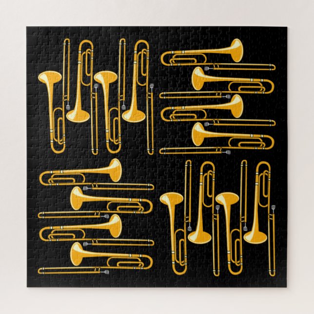 Puzzle Trombone Crosshatch (Vertical)