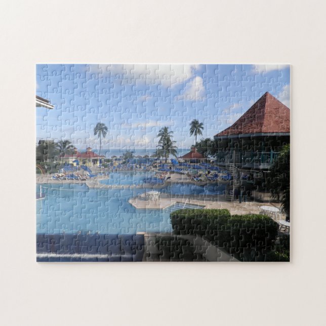Puzzle Tropical Beach aux Bahamas. (Horizontal)