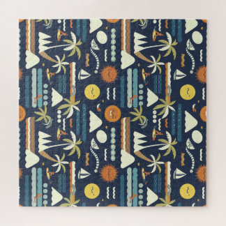 Puzzle Tropical Beach Fun Pattern