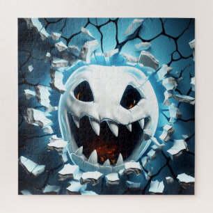 Puzzle Trou fissuré de fantôme d'Halloween 3D