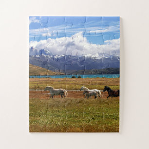 Puzzle Troupeau de Chevaux en pleine nature