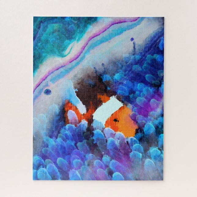 Puzzle Trouver Nemo - Art Abstrait sous-marin (Vertical)