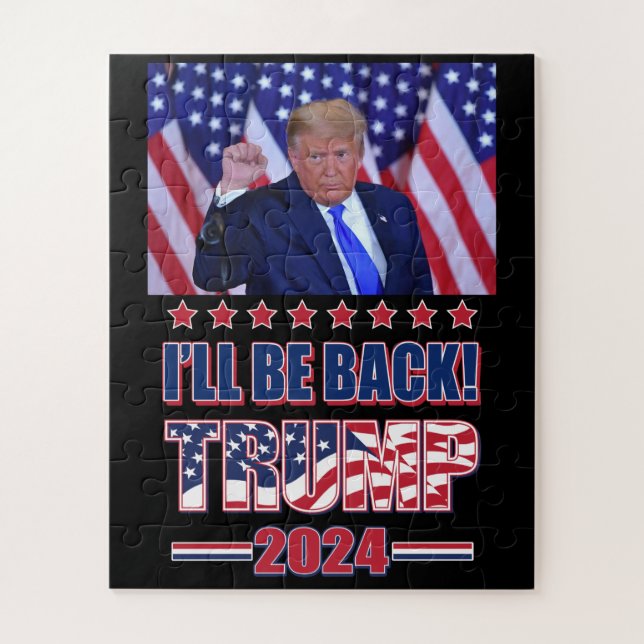 Puzzle Trump 2024 Je serai de retour (Vertical)