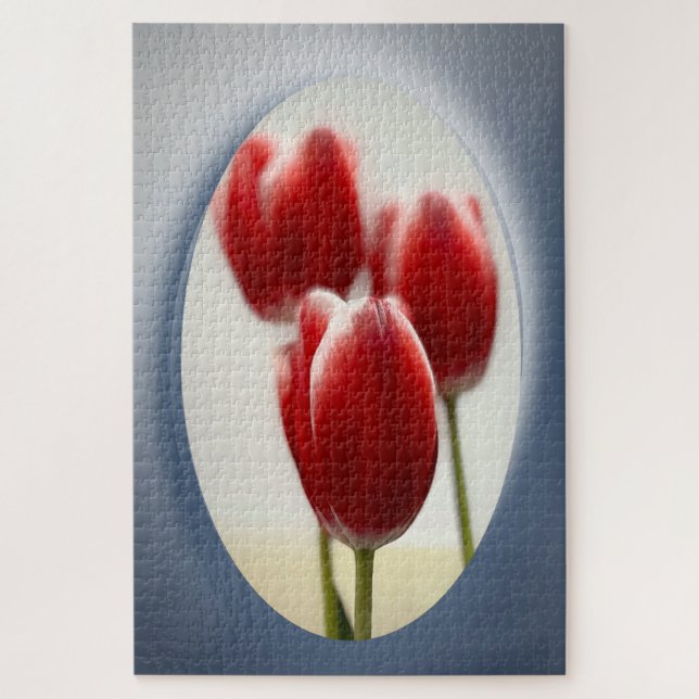 Puzzle Tulipes rouges (Vertical)