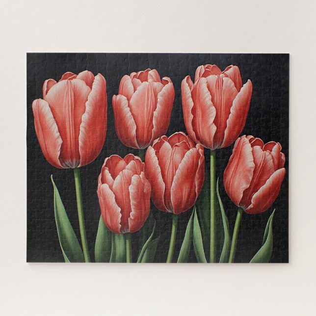 Puzzle Tulipes rouges (Horizontal)