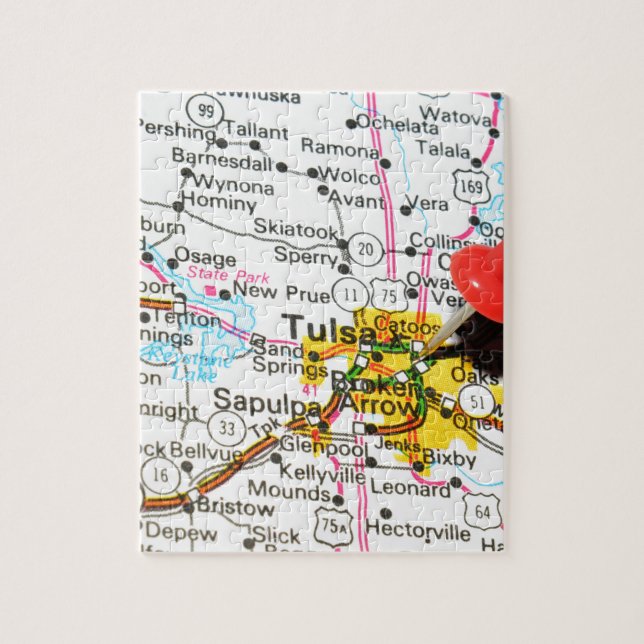 Puzzle Tulsa, l'Oklahoma (Vertical)