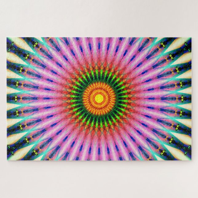 Puzzle Tunnel coloré de mandala (Horizontal)