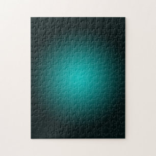 Puzzle Turquoise Ombre vert dégradé moderne minimaliste