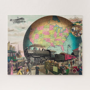Puzzle Twentieth Century Transport, Vintage 1910