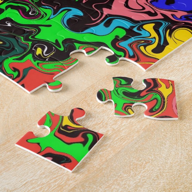 Puzzle Twirly coloré Abstrait / (Côté)