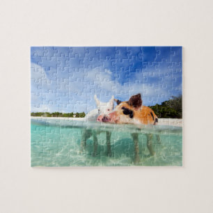 Puzzle Two little piglets