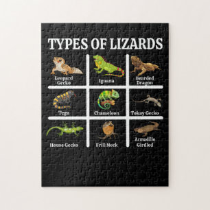 Puzzle Types de lézards Lizard Reptiles
