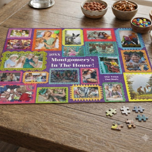 Puzzle Typographie de famille de souvenir 20 Photo