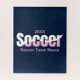 Puzzle Typographie de football Art moderne Swish Abstrait