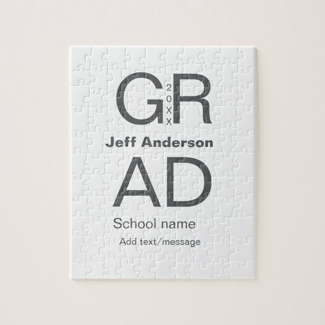 Puzzle Typographie moderne graduation simple minimum c (Vertical)