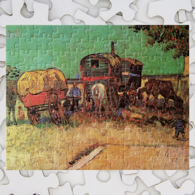 Puzzle Tziganes avec caravanes par Vincent van Gogh (Créateur téléchargé)