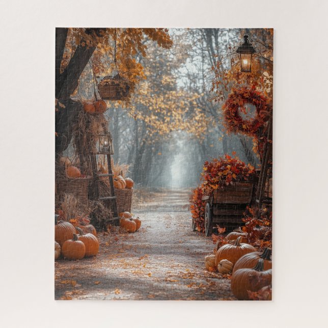 Puzzle über den Herbst (Vertikal)