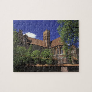 Puzzle UE, Pologne, Poméranie, Malbork. Le plus grand d'E