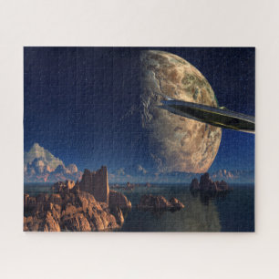 Puzzle UFO-Étranger Paysage Mondial-Scifi