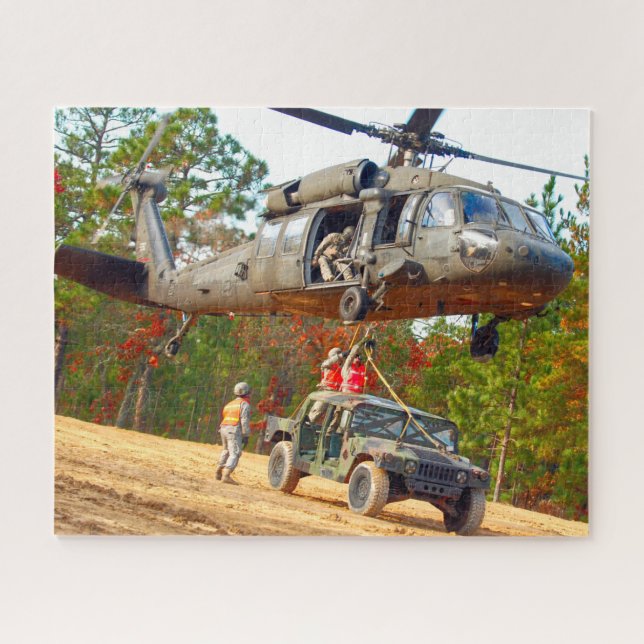 Puzzle UH-60M NOIR HAWK (16 x 20 POUCES) (Horizontal)