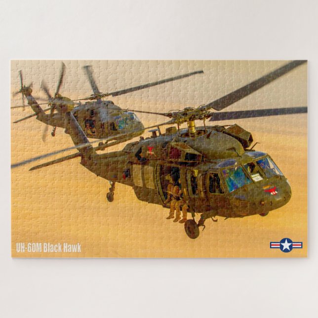 Puzzle UH-60M NOIR HAWK (20x30 POUCES) (Horizontal)