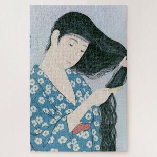 Puzzle Ukiyoe [Goyo] Peignage des cheveux