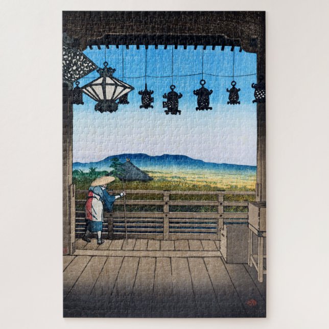 Puzzle Ukiyoe [hasui] C31 Nigatsu Hall, Nara (Vertical)