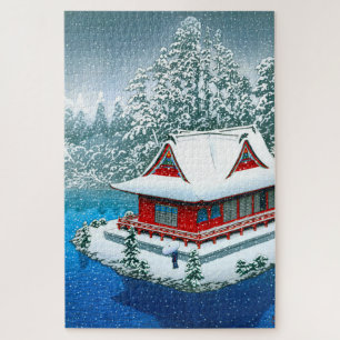 Puzzle Ukiyoe - hasui - No.26 Neige au parc Inokashira -