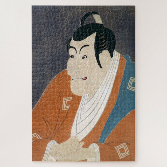 Puzzle ukiyoe - syaraku - No.1 Ōtani Oniji - (Vertical)