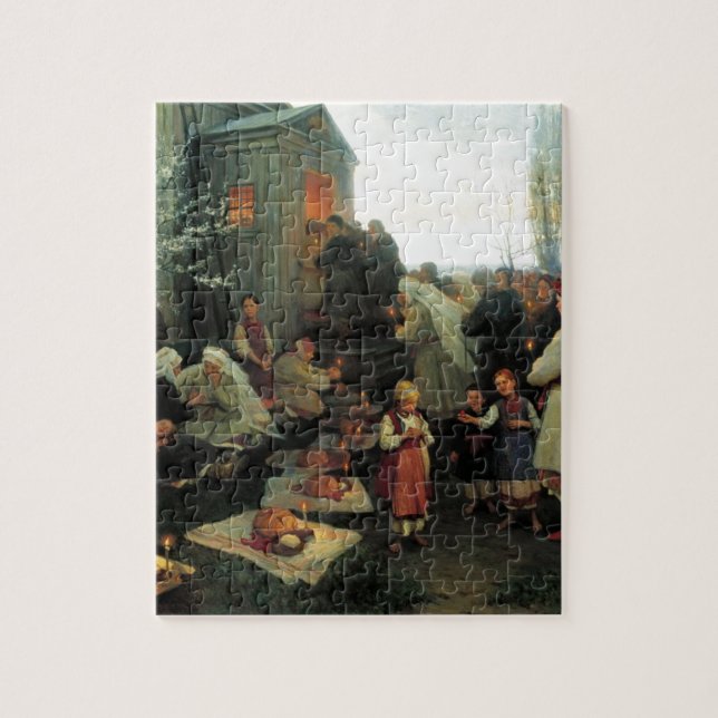 Puzzle Ukrainien Pâques/velyk Den'Blessing (Vertical)